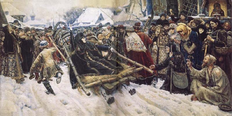 Vasily Surikov Boyarina Morozova oil painting image